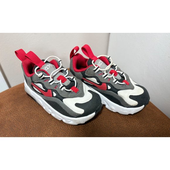 NIKE AIR MAX 270 TODDLER INFANTE 6C REACT UNIVERSITY RED CD2654-011 - Picture 1 of 9